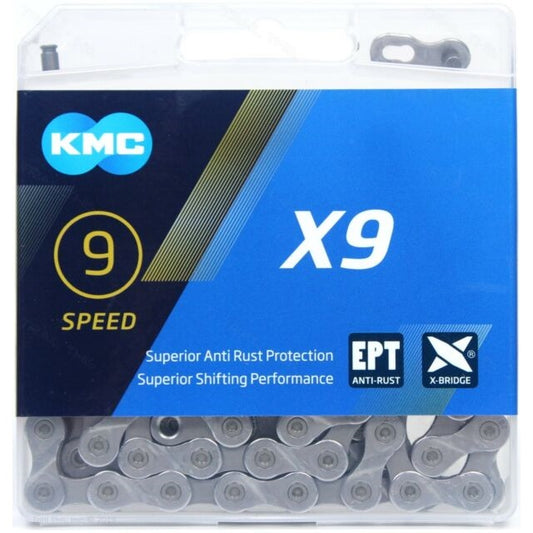 KMC Chain X9 116 Links 9 Speed MTB