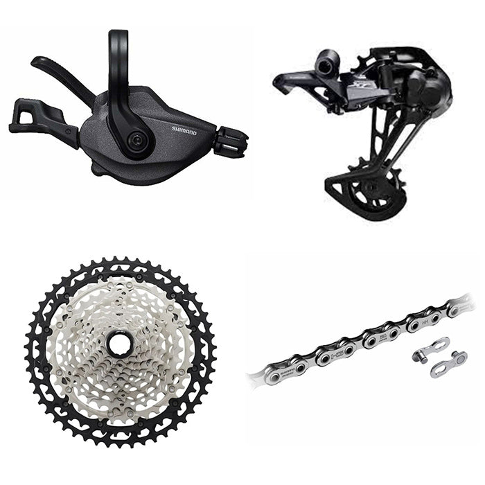 Shimano Deore XT M8100 Groupset 1x12 Speed – 45T/51T Cassette, 4pc MTB Kit